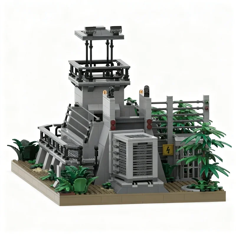 1297 ชิ้น MOC รaptor Cage Jura - Model Kit Jurassic Park บทวิจารณ์และราคา