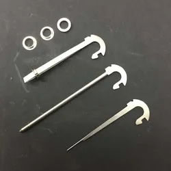 Custom Made Titanium Alloy Tweezers, Ball Point Pen and Pin for Leatherman Charge TTI New Model Modify