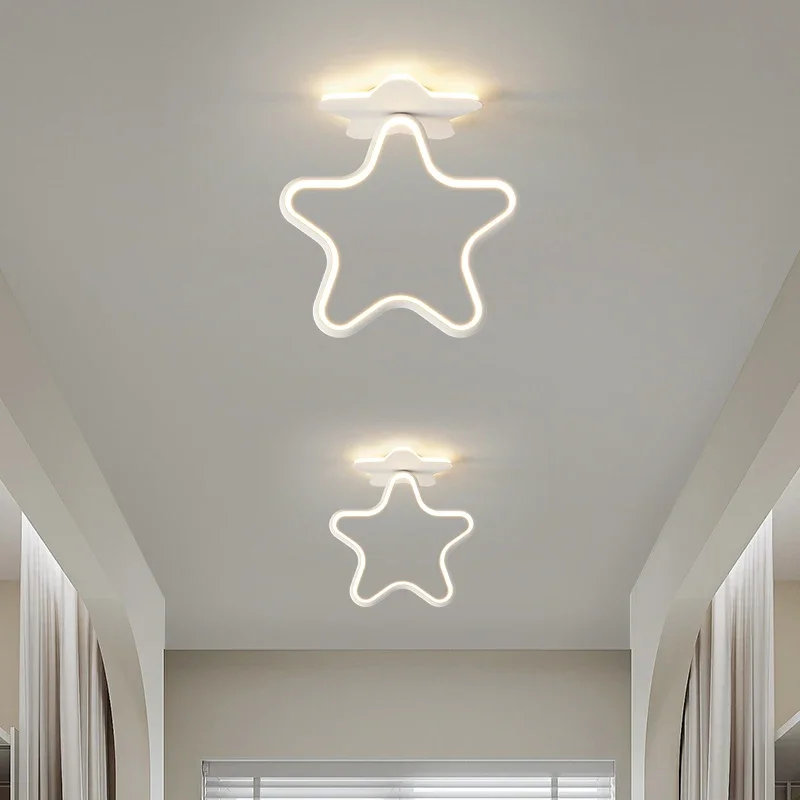 

New Creative Star Hallway Light Simple Modern Aisle Light Entrance Hall Lamp Heart Shaped Ceiling Light Foyer Lighting Fixtures