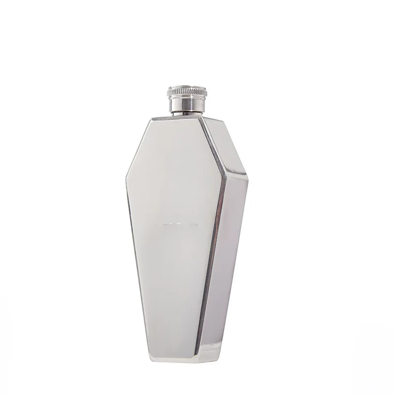 Creative Thickened Stainless Steel Metal Portable Jug 3.5oz 100ml Liquor Whiskey Bottle Flask