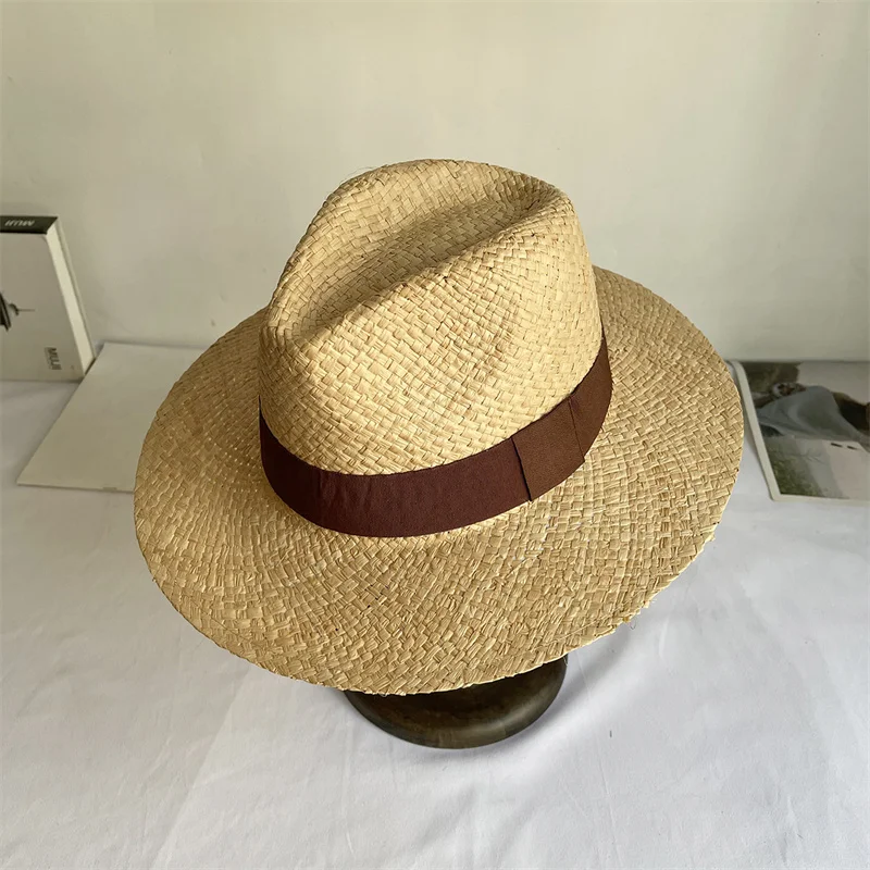 Lafite 2023 Summer hat Women\'s summer beach sun protection straw hat Men\'s English jazz hat wholesale