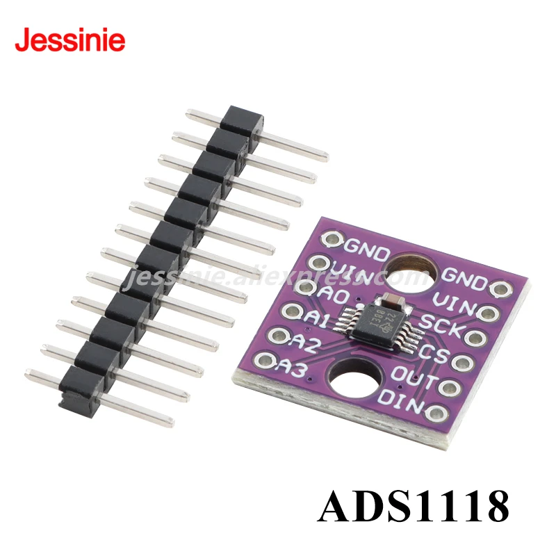 ADS1118 16-bit Analog to Digital Converter ADC Module SPI Communication Module Internal Reference Temperature Sensor