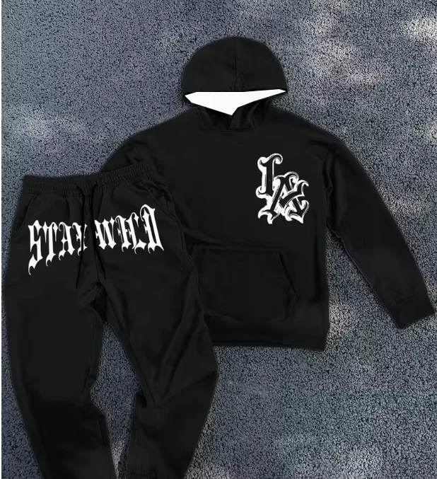 

2025-26 Autumn/Winter Newest Y2K Fashion Brand Men's Tracksuit Sets 3D Printing Oversized Sweatshirt+Trousers Jogging Suit