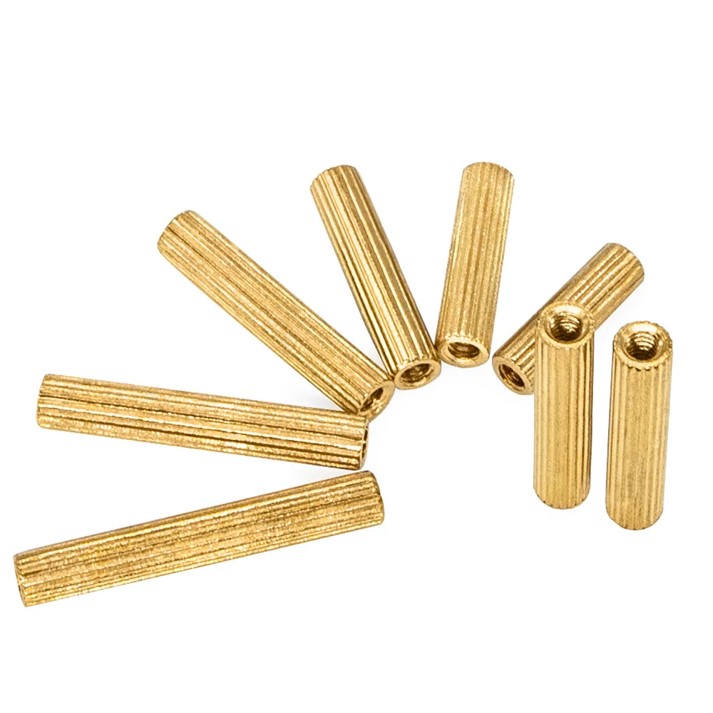 100pcs/lot M2*26 Brass standoff spacers Round brass pillar Thread M2 Female female Spacing Screws L=26MM