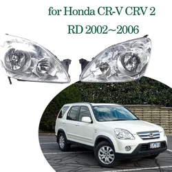 Car Headlight Assembly for Honda CR-V CRV 2 RD 2002~2006 2003 Fog Light Bumper Reflector Corner Halogen Side Lamp LED Accessorie