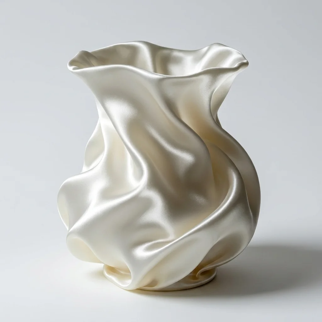 Größe 8*8*9cm 3D-Gedruckte Blumenvase Kreative Kunstvase Desktop-Blumenbehälter Wohnzimmer-Dekoration Geschenk mit Leichtfehler