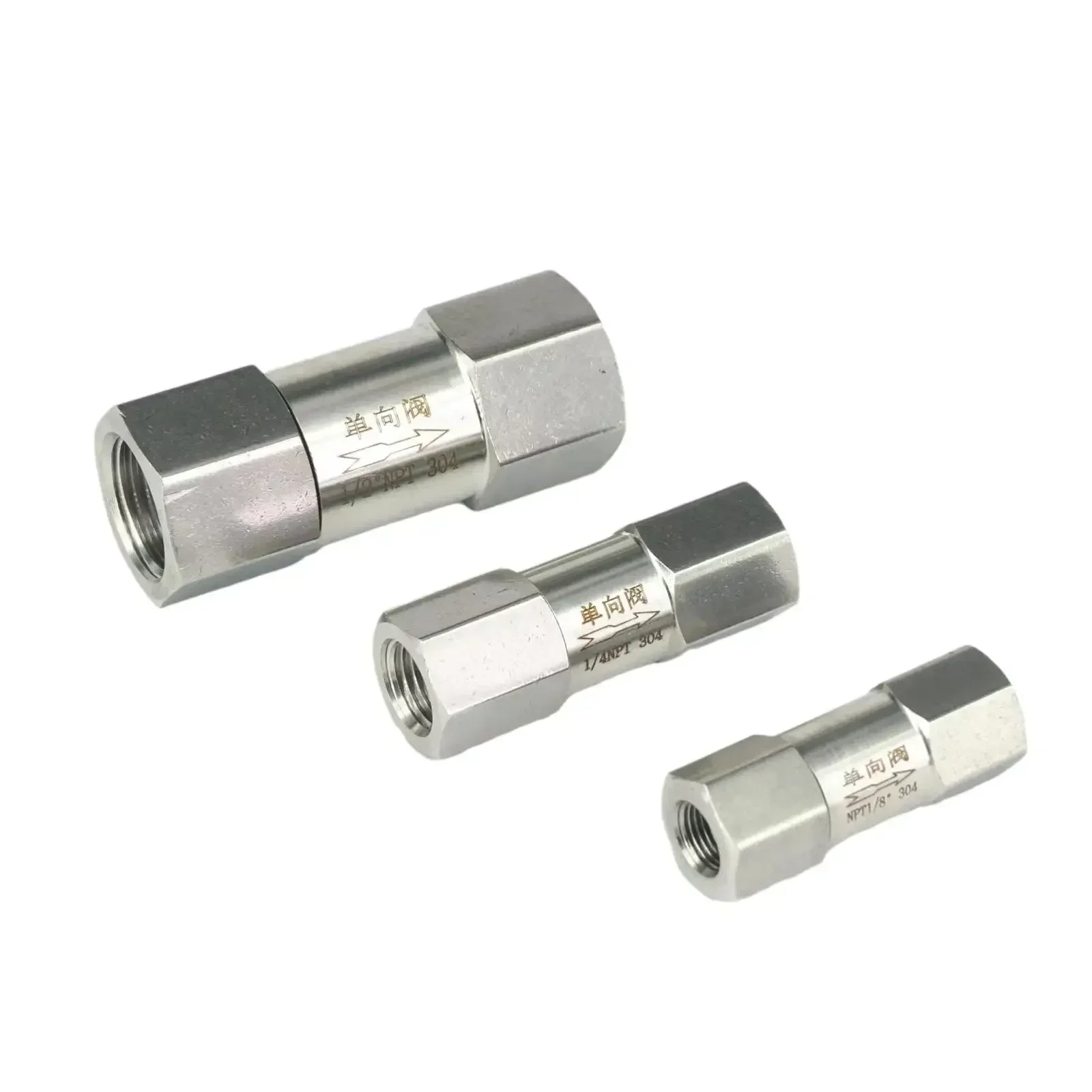 

1/8 "1/4" 3/8 "1/2" 3/4" 1 "NPT BSP Женский обратный обратный клапан из нержавеющей стали 304 Вода Газ Масло 1400 фунтов на квадратный дюйм