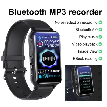 Digital voice recorder smart Bluetooth bracelet MP3 player e-book HD noise reduction recording pen 4G/8G/16G/32G recording watch