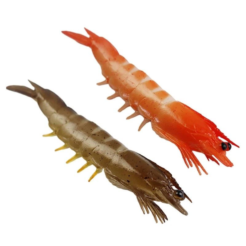 Fake Shrimp Model Realistic Marine Ocean Toy Home Kitchens Cabinet Decoration