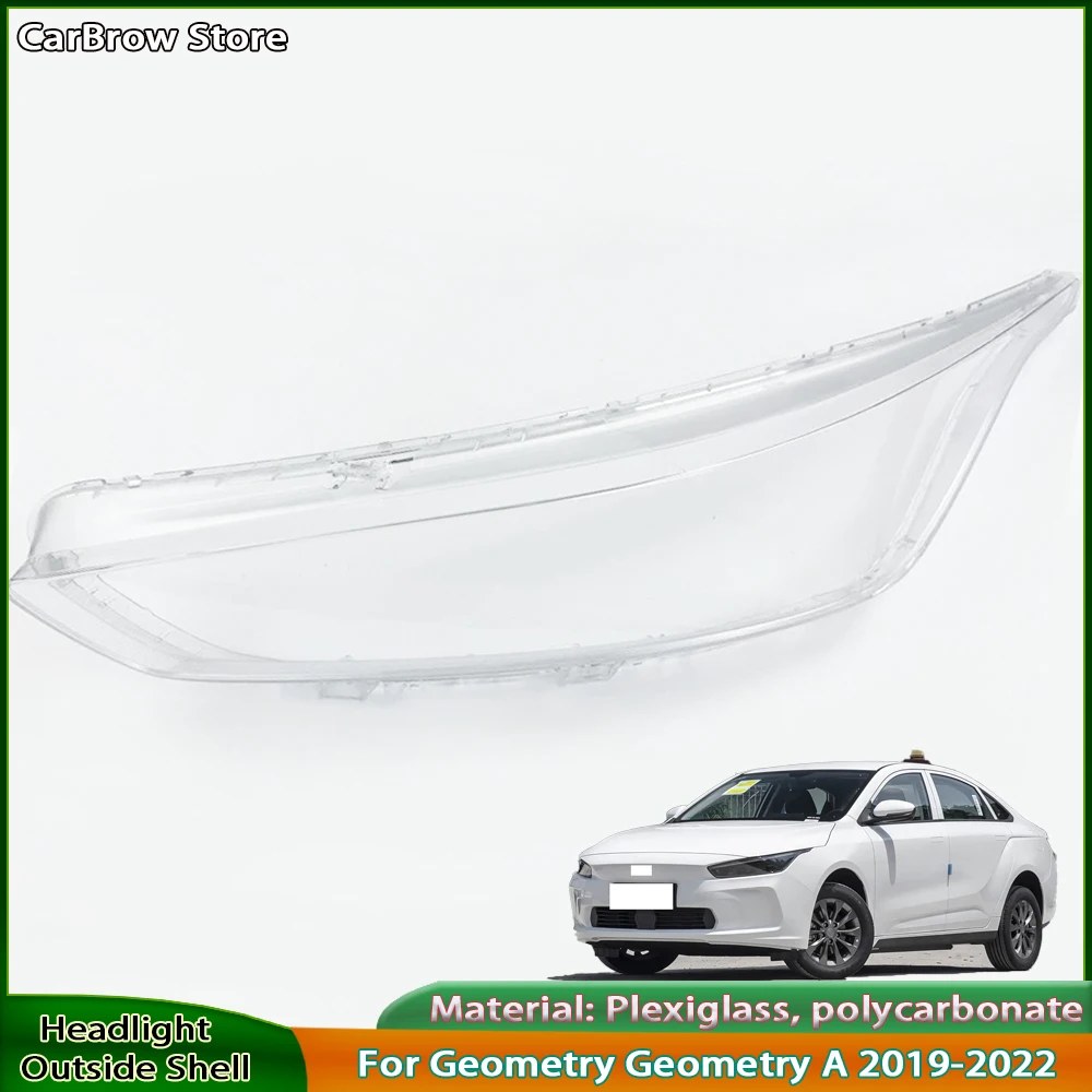 

For Geometry Geometry A 2019 2020 2021 2022 Front Headlight Cover Transparent Lampshade Lamp Shell Masks Plexiglass