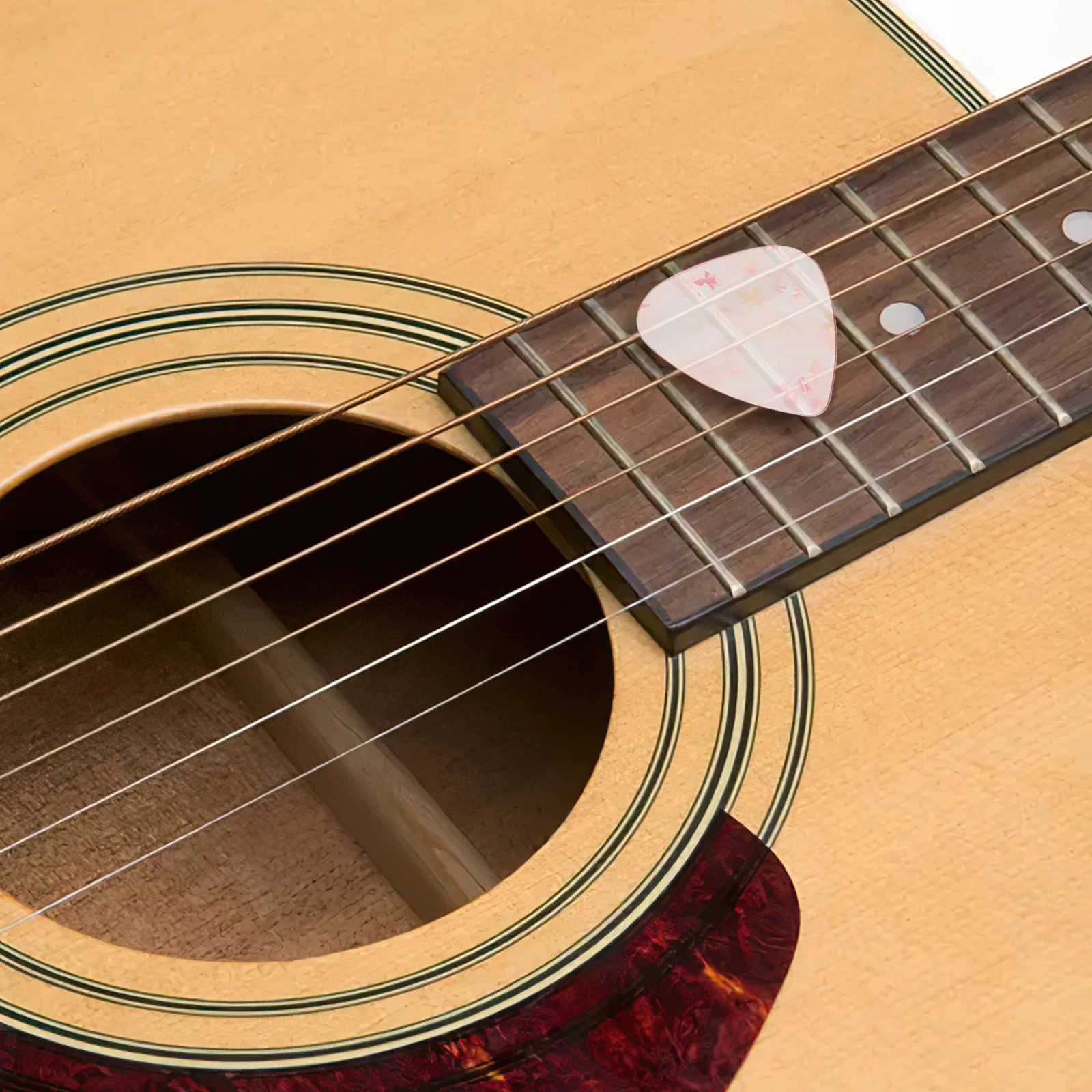 

6Pcs Thick Guitar Picks Durable Safe Plastic Picks for Acoustic Electric Guitars Bass Ukulele Accessories Variety Pack