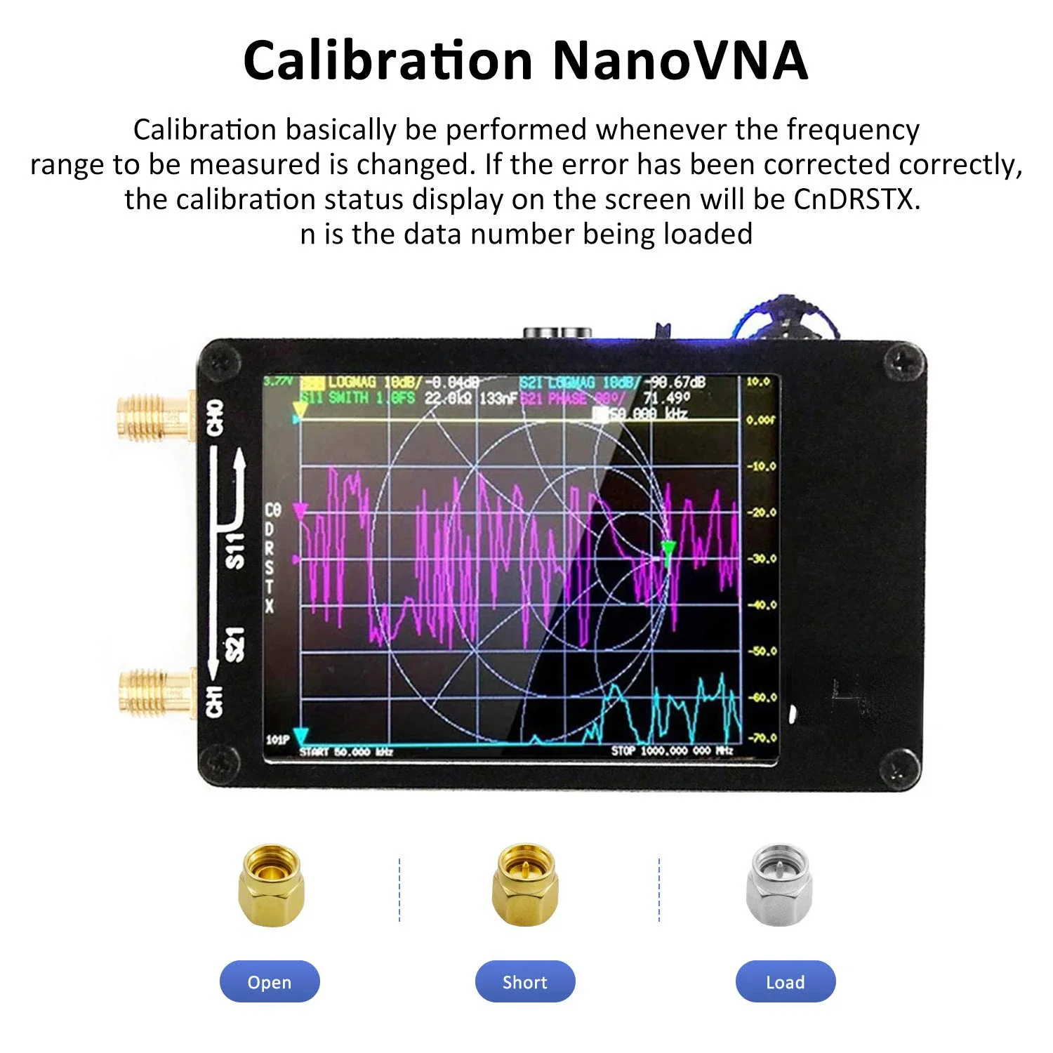 H Upgraded Antenna Vector Network Antenna Analyzer MF HF VHF UHF with SD Card Slot