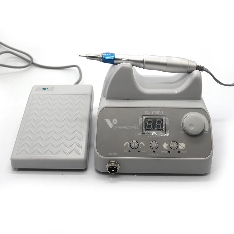50,000 Rpm Borstelloze Motor, Met Voet Dental Laboratorium Polijsten Kit G800 + W101E Mobiele Tandheelkundige Microcomputer