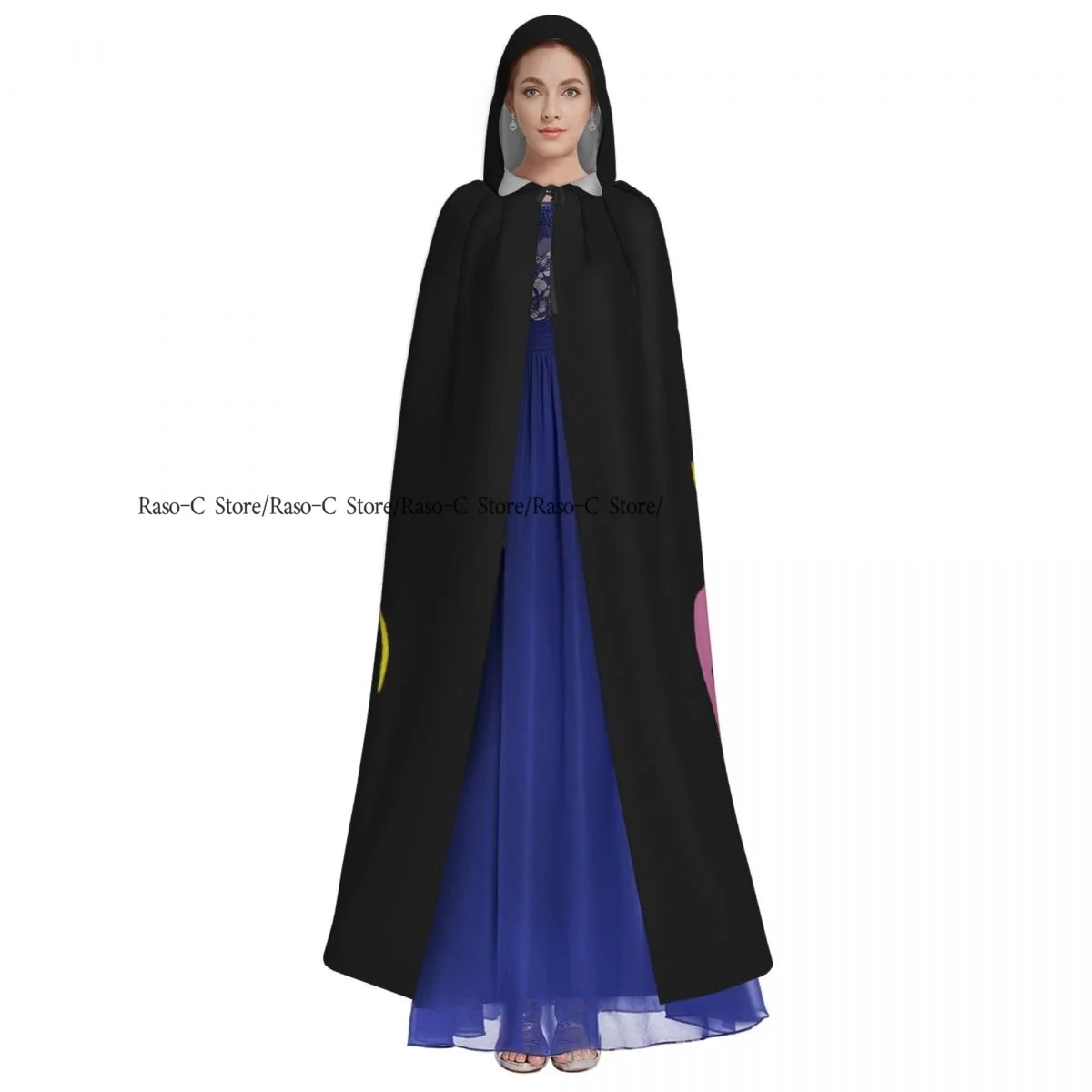 Adult Cloak Cape Hooded Travel-inspiration Ready For Take Off Medieval Costume Witch Wicca Vampire Elf Purim Carnival Party