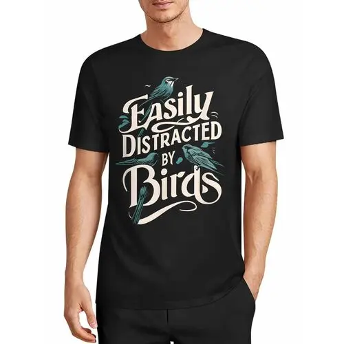 I Am Captivated by the Freedom of Birds Gliding Across the Sky, and Enamored with the Agile Figures of Birds in the Forest. Vintage Casual T-Shirt