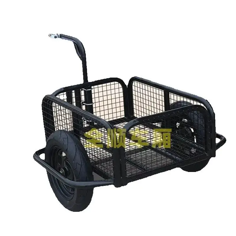 

Internet celebrity new trailer outdoor pull truck, electric motorcycle, rear trailer, stall pulling goods camping fishing