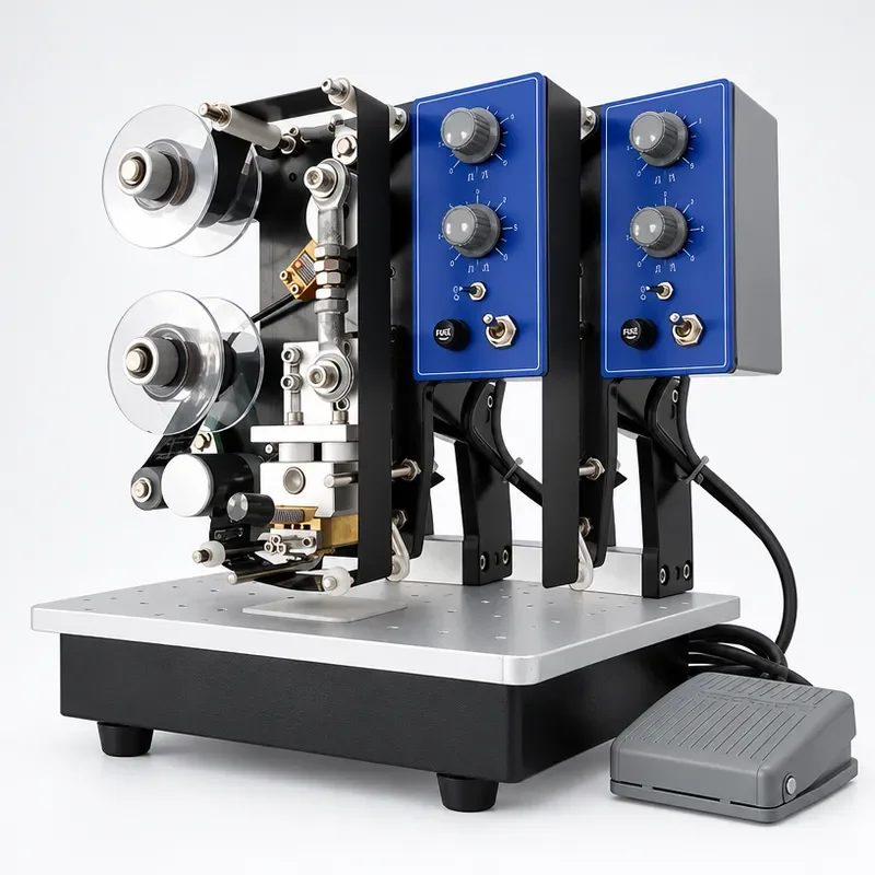 For HP-241B Electric Color Ribbon Coding Machine Hot Stamping Coder for Food Bags Printing Production Date Shelf Life Steel