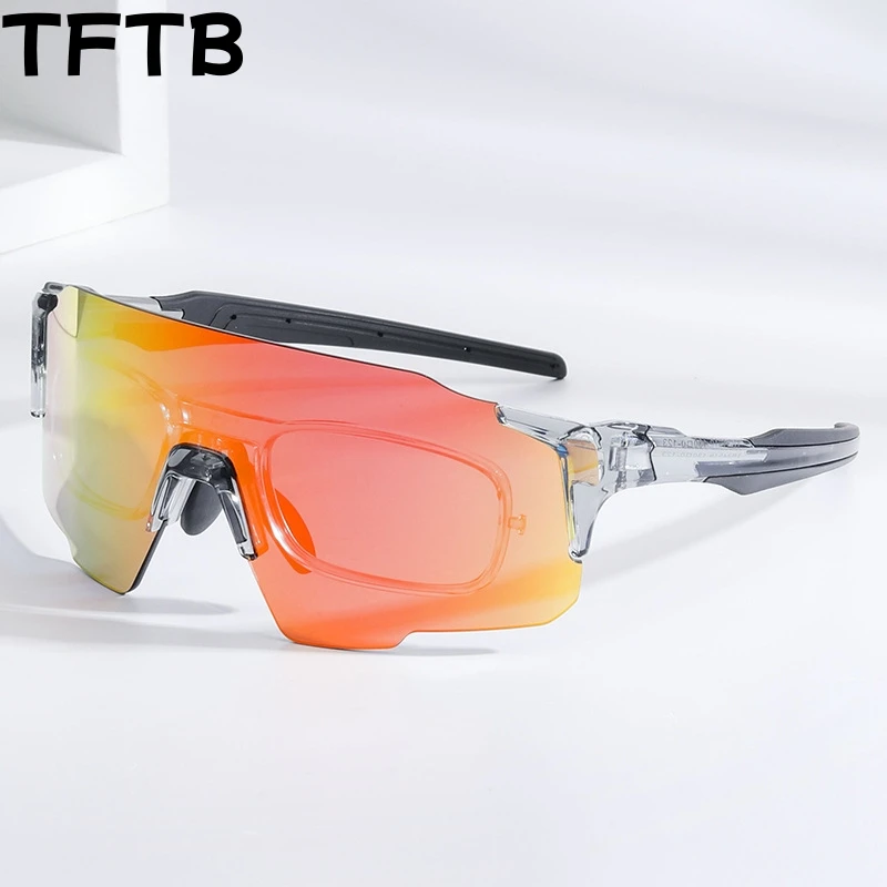 

TFTB New Outdoor Cycling Sports Glasses Men and Women Big Size UV Protection TR90 Optical Prescription Eyeglasses Frame 24919