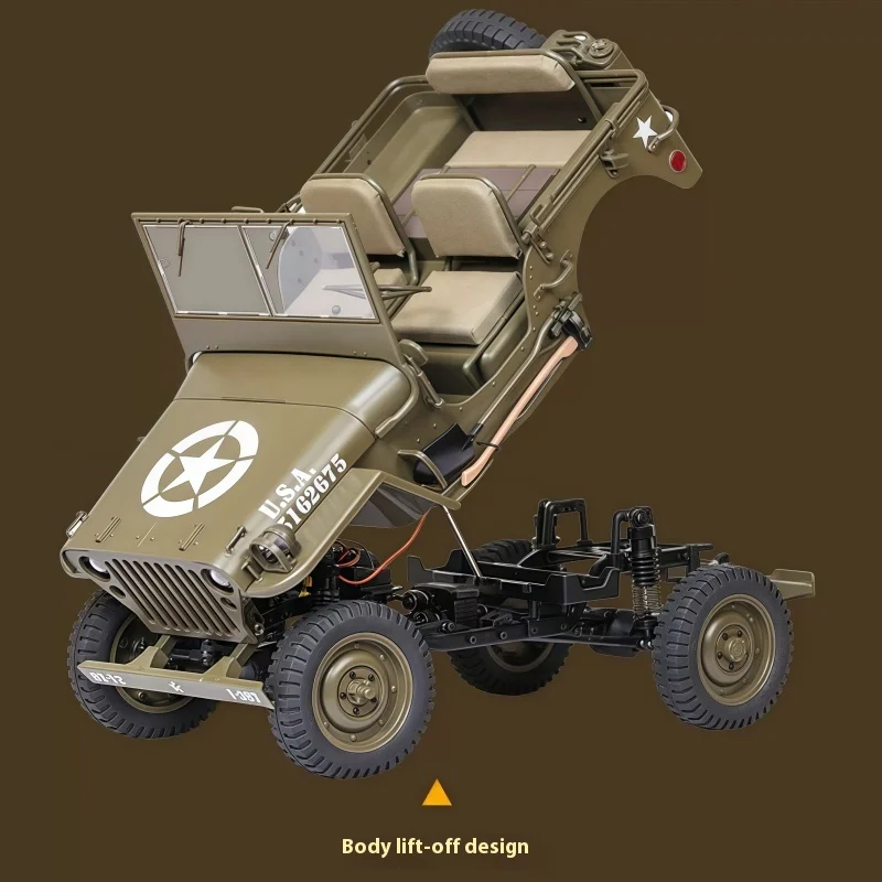 

RC 4WD FMS 1:6 Climber 2.4G 1941MB SCALER Willis Super Large Remote Control Car Climbing Drive Electric Model Toy Car Adult Gift