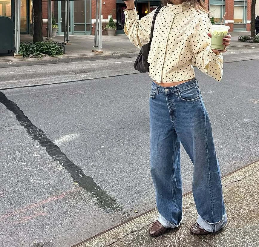 Но2025 New Slim Fit Loose Versatile Plaid Cardigan Coat