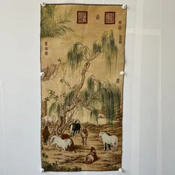 Eight Juntu Tangka Embroidery Decoration Hanging Painting