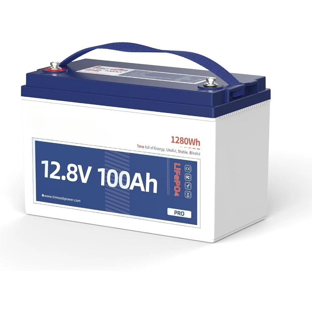 

LiFePO4 Battery 12V100Ah Pro Group 31 Deep Cycle Battery with Upgraded 100A BMS Lithium Battery 4000-15000 Cycles 10-Year Lifeti