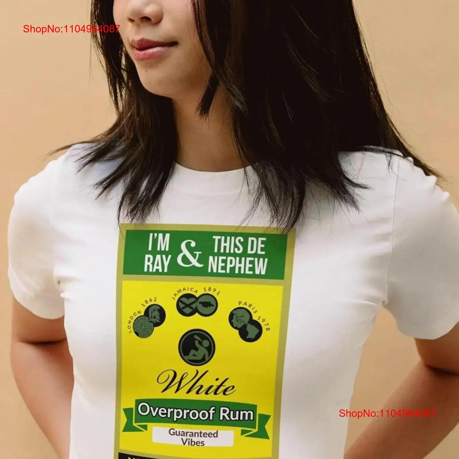 

Футболка Im Ray Wray Nephew s For Her Jamaican Him Caribbean, ретро ром, подарок на день рождения, винтажный стираный, удобный, повседневный, мягкий