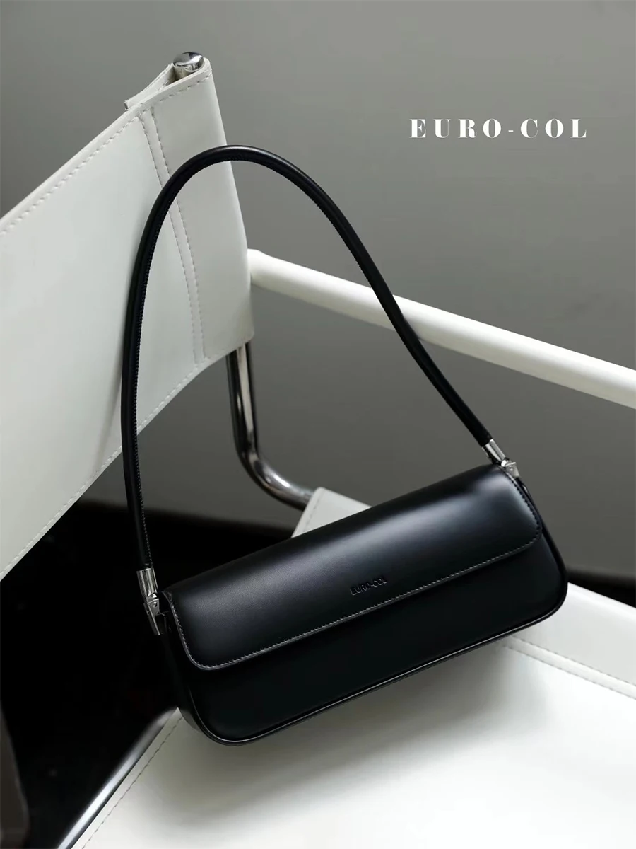 

OuangDian Genuine Leather Women's Bag Versatile Faion Underarm Bag 2023 New Soft Leather Single oulder Bag Bla Small ...