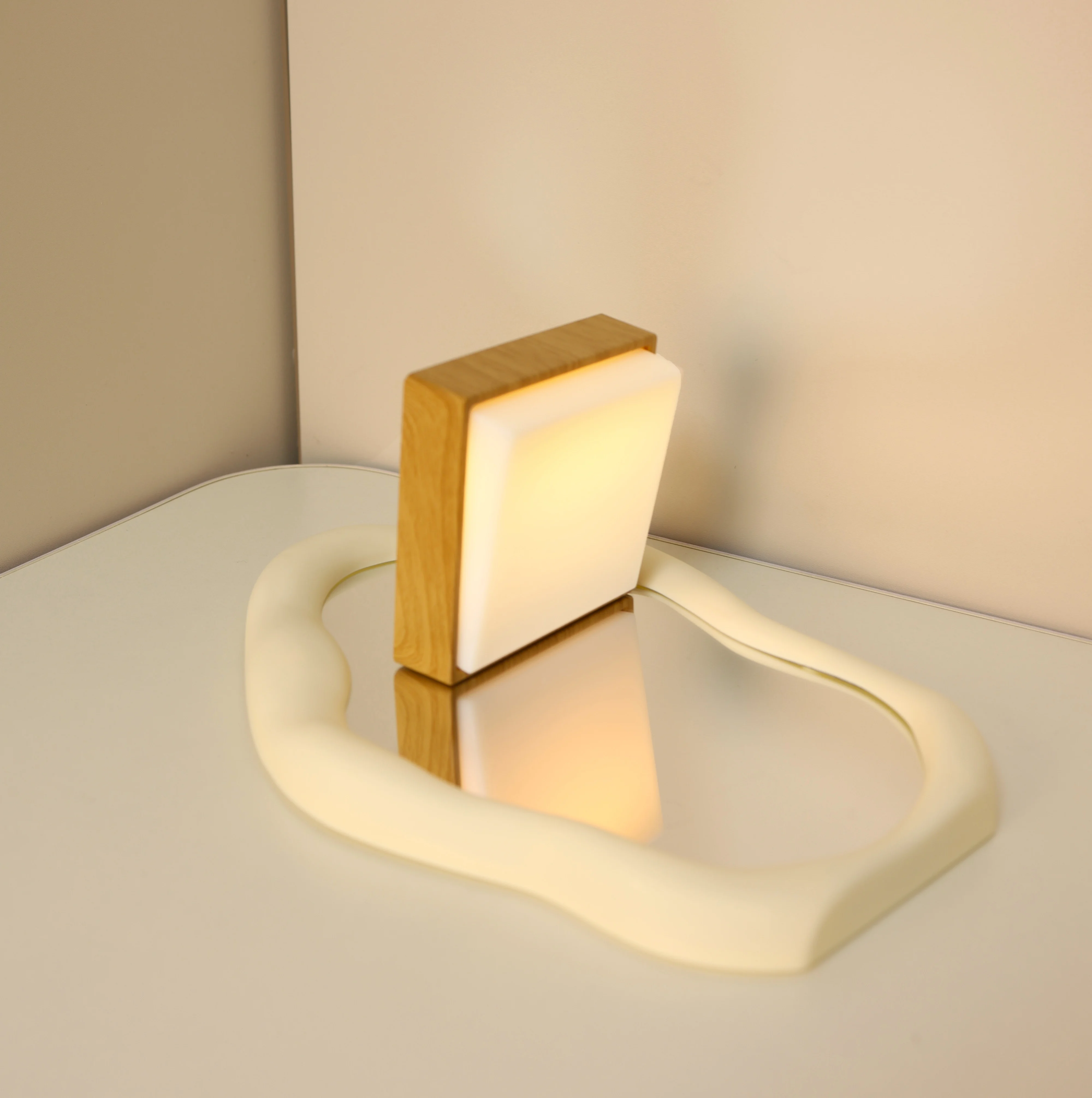 Beech Wood Switch Lamp Timing Magnetic Attraction Wall Nightlight Rechargeable Bedside Night Light New Color - Image 6