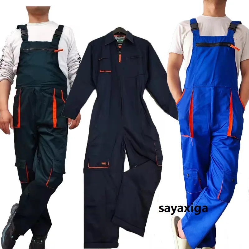 

Durable Workshop Uniforms Multi-Pocket Worker's Pants Bib Overalls for Construction Automotive Workers repairman overol hombre