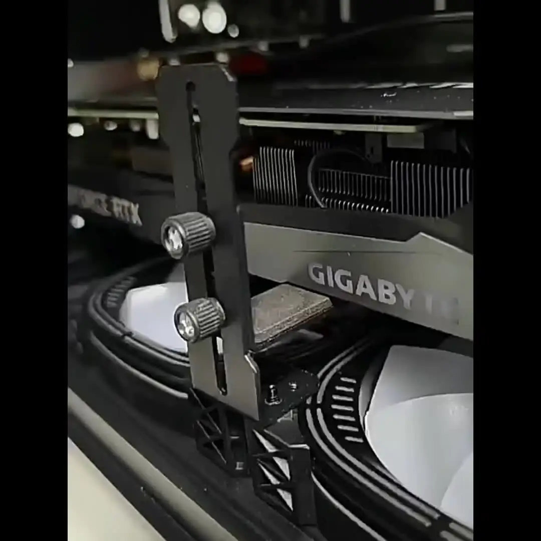 Supporto per scheda grafica Staffa per scheda video regolabile Supporto GPU per custodia per PC desktop ITX/ATX Accessorio per evitare cedimenti