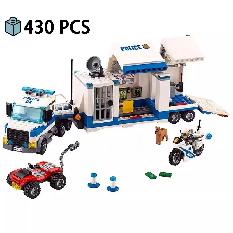 City Police Station Command Center Guard Building Blocks 60139 Helicopter Car Prison Brick Educational Toy Children Kid Boy Gift