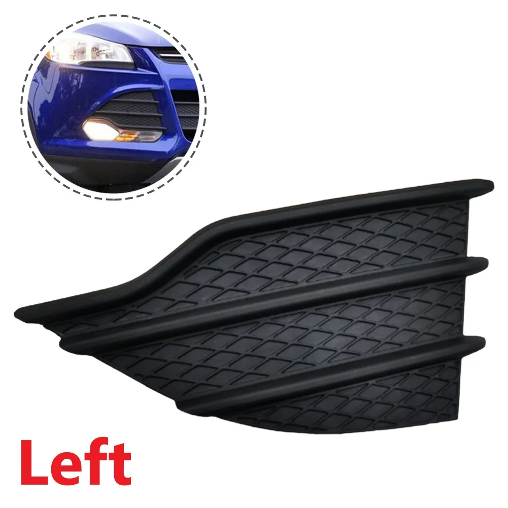 1PCS Car Left Front Bumper Fog Light Cover Grille Insert Trim Black For FORD ESCAPE S SPORT UTILITY 4-DOOR 2013-2016