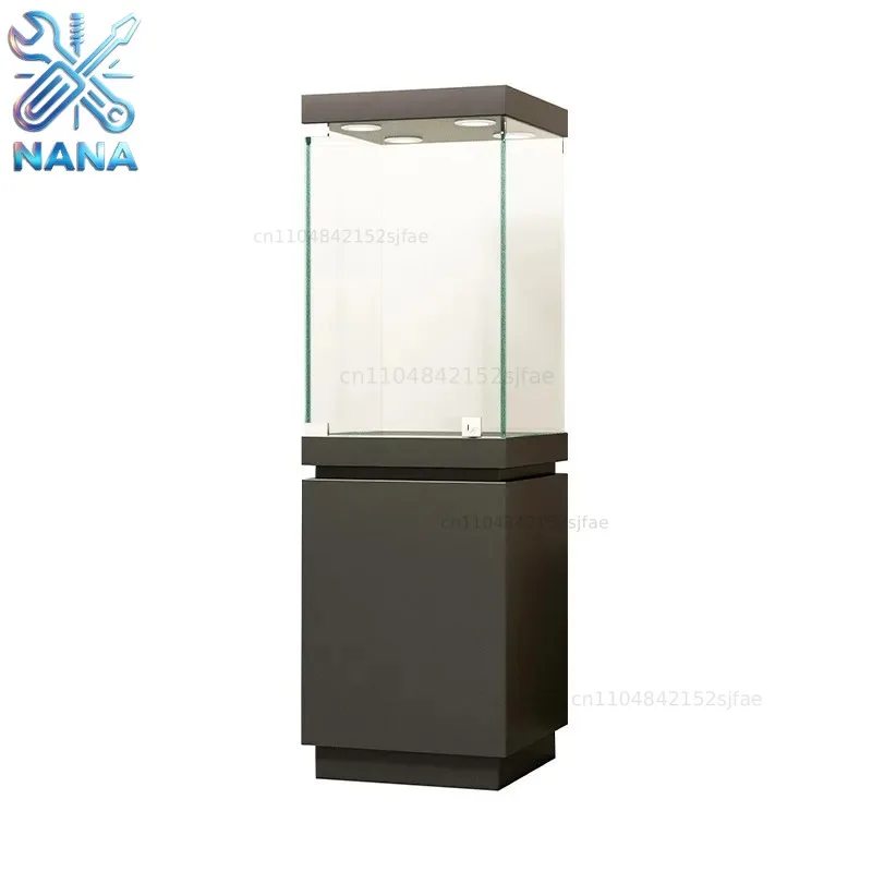 【2026】Jewelry Jade Wood Glass Display Cabinet Museum Antique Cultural Relics Collection Showcase Statue Exhibition Showcase