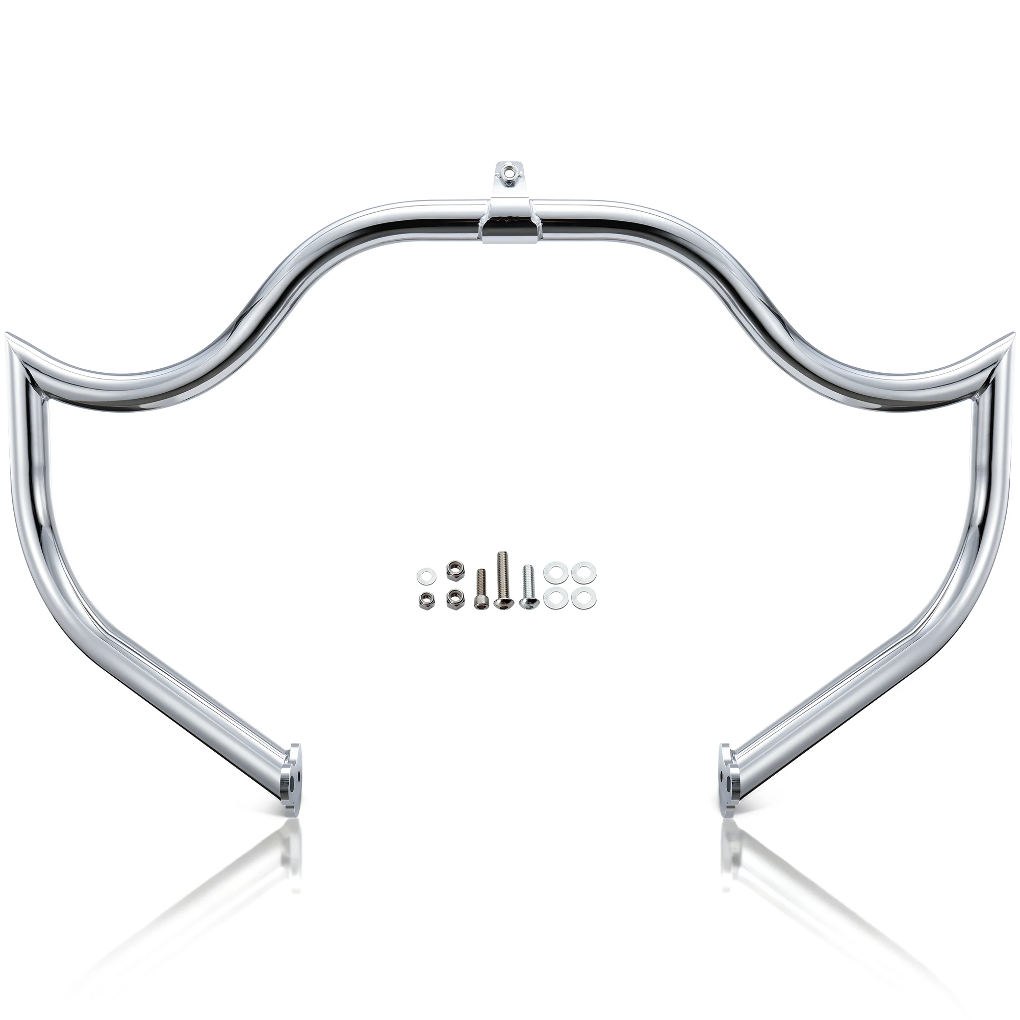 

1.5" Fat Meathook Engine Guard Crash Bar for Harley 2009-Later Touring Road King Street Glide Electra Glide Trike Models