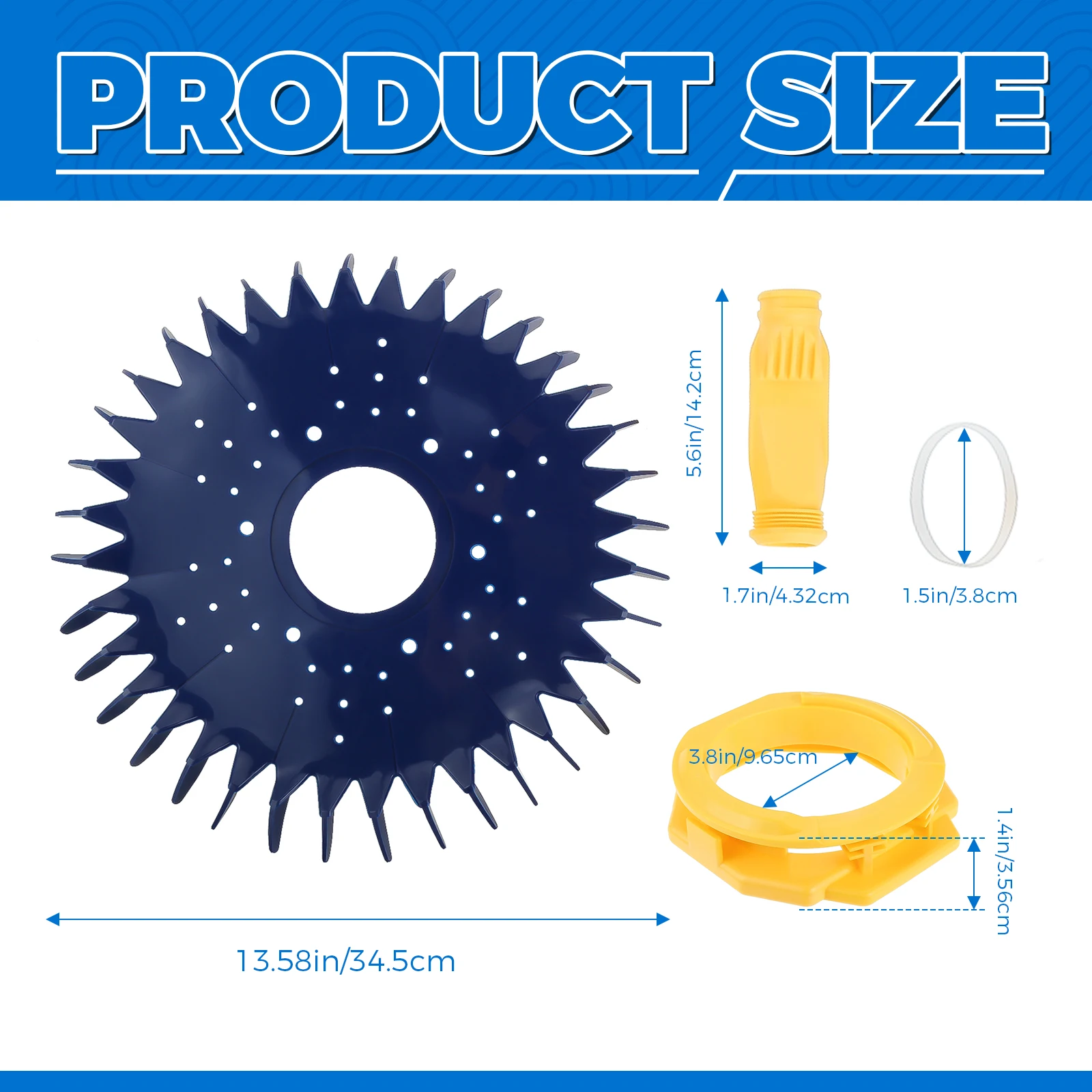 1kit Pool Cleaner W70329 Finned Seal W70327 Foot Pad W69698 Diaphragms W81600 Retaining Ring for Zodiac Baracuda G3,G4 Alpha 2,3