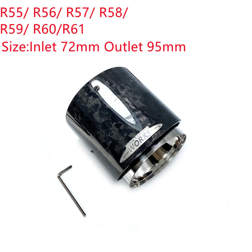 1 Stuks Topkwaliteit Carbon Uitlaatpijp Eindstukken Voor MINI Cooper S R55 R56 R57 R58 R59 R60 R61 F54 F56 F57 F60 JCW Uitlaatpijpen