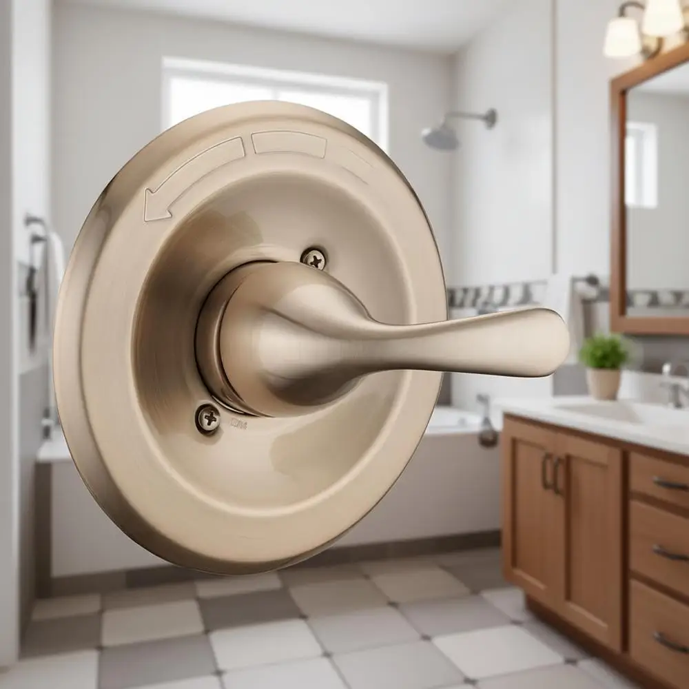 

Комплект отделки для душа, серия 13/14, декоративная панель с ручкой, цвет теплый шампань-золото