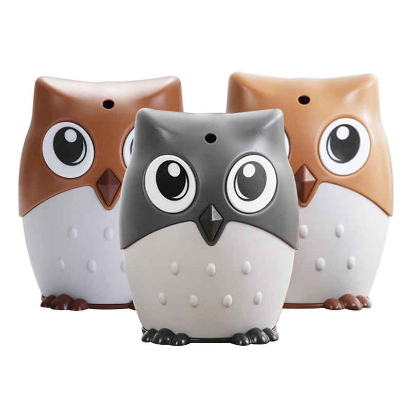 Cartoon Owl Toothpick Holder Desktop Automatic Toothpick Dispenser Tooth Pick Container Automatically PressToothpick Holder 1Pc