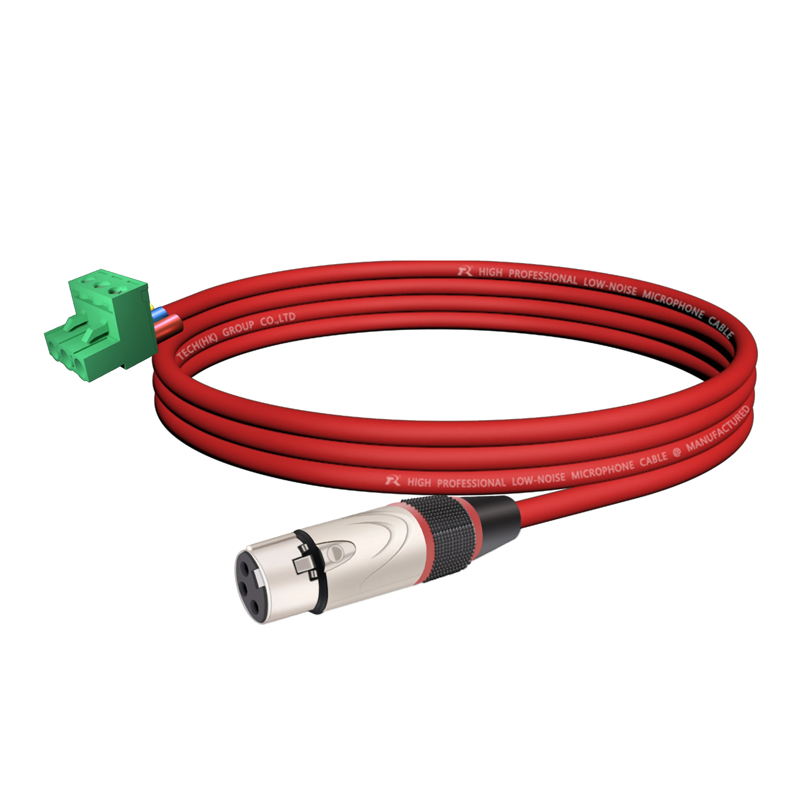 Phoenix-Terminal, direkter 3P-XLR-Anschluss, mit abgeschirmtem Kabel, silberfarbener Metallanschluss mit Anti-Zug-Hülse, zur Konvertierung von Audiogeräten – Detail 9