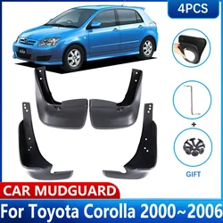 Car Mudguards For Toyota Corolla E120 Accessories E130 2000~2006 MudFlaps Front Rear Wheel Fender Stying Mud Guards Splash Flaps