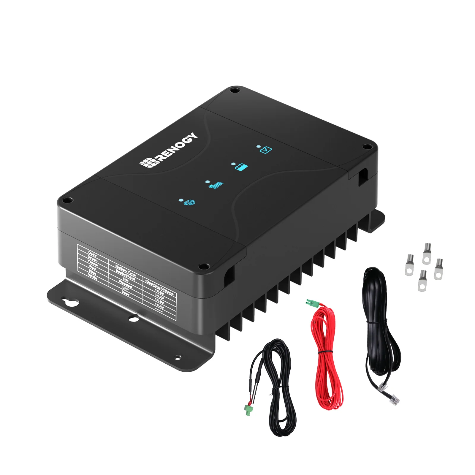 Renogy 50 Amp MPPT Charge Controller 12V MPPT Solar Charge Controller, Capable for Solar Panel and Alternator Power Input, with