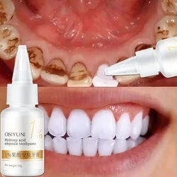 Creme dental ácido de frutas para clareamento dos dentes, Remove manchas de placa, Cálculo, Hálito fresco, Limpeza, Higiene Oral, Dental Bleach Care Tools