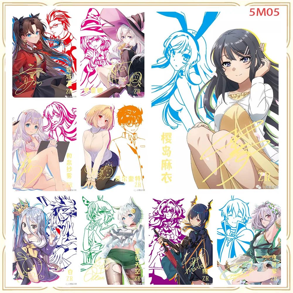 

Коллекционная карта аниме «История богини» 5M05 ZR Shiro Sakurajima Mai Tohsaka Rin Seiun Sky, детский подарок на Рождество и день рождения