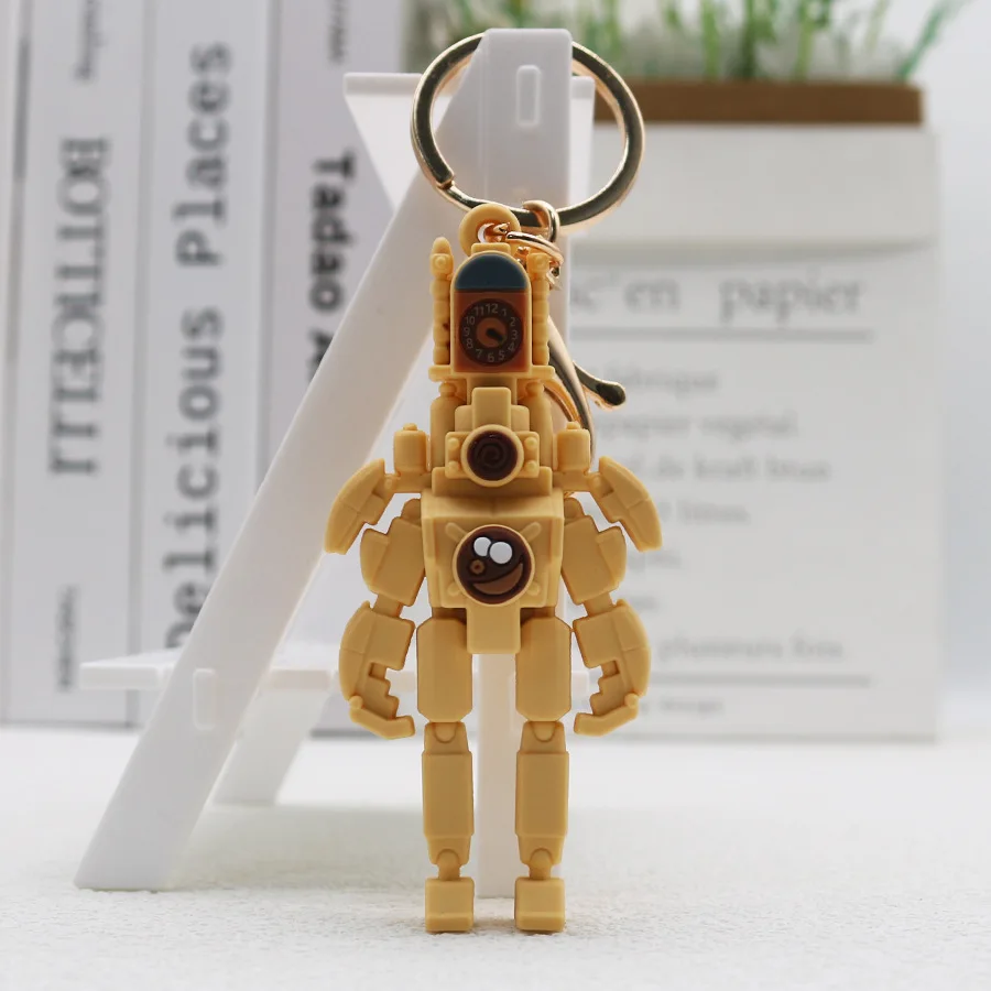 Anime Skibidi Toilet Keychain PVC Keyring Figure Toy Pendant for Men Women Backpack Funny Pendant Keyring Jewelry