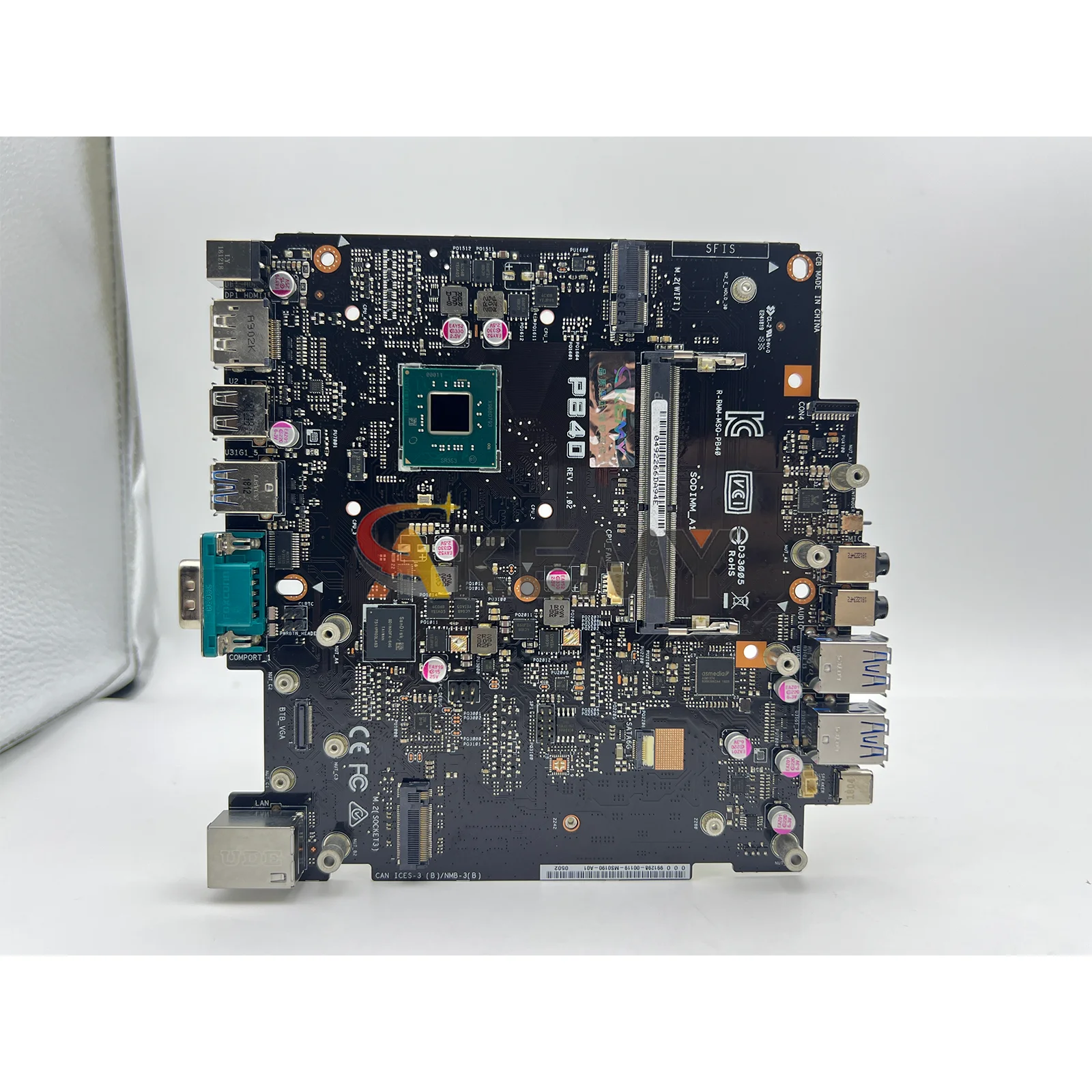 Pb40 placa-mãe do portátil para asus mini pc pb40 pb40 notebook mainboard com cpu pentium 100% testes ok transporte rápido de alta qualidade