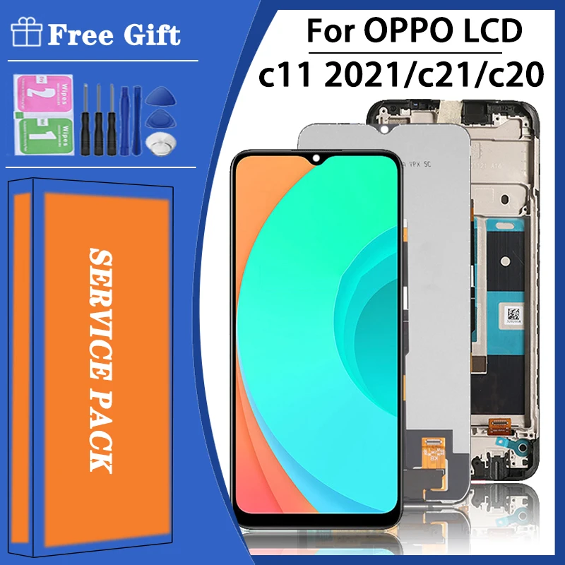 

6.5"AAA+ For OPPO Realme C11 2021 RMX3231 LCD Touch Screen Digitizer Assembly For Oppo C20 C21 RMX3201 RMX3063 LCD