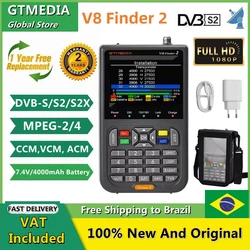 GTMEDIA V8 Finder BT03 Digital Satellite Finder DVB-S/S2 1080P Better Than Satlink Ws-6933 6906 6916 Support Android/IOS System