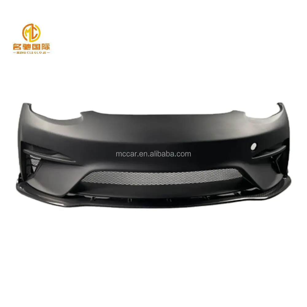 

Top Selling for Teslas Model 3 Front Lip Body Kit Carbon Fibre SD Style Front bar Front Bumper