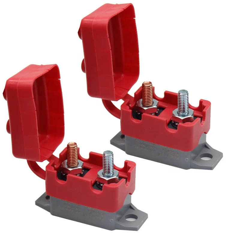 Kuoyuh 50V 45A marine truck  automatic reset battery circuit breaker with red cover(1 Pack)